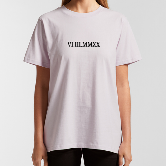 Roman Numeral Classic Tee - Womens