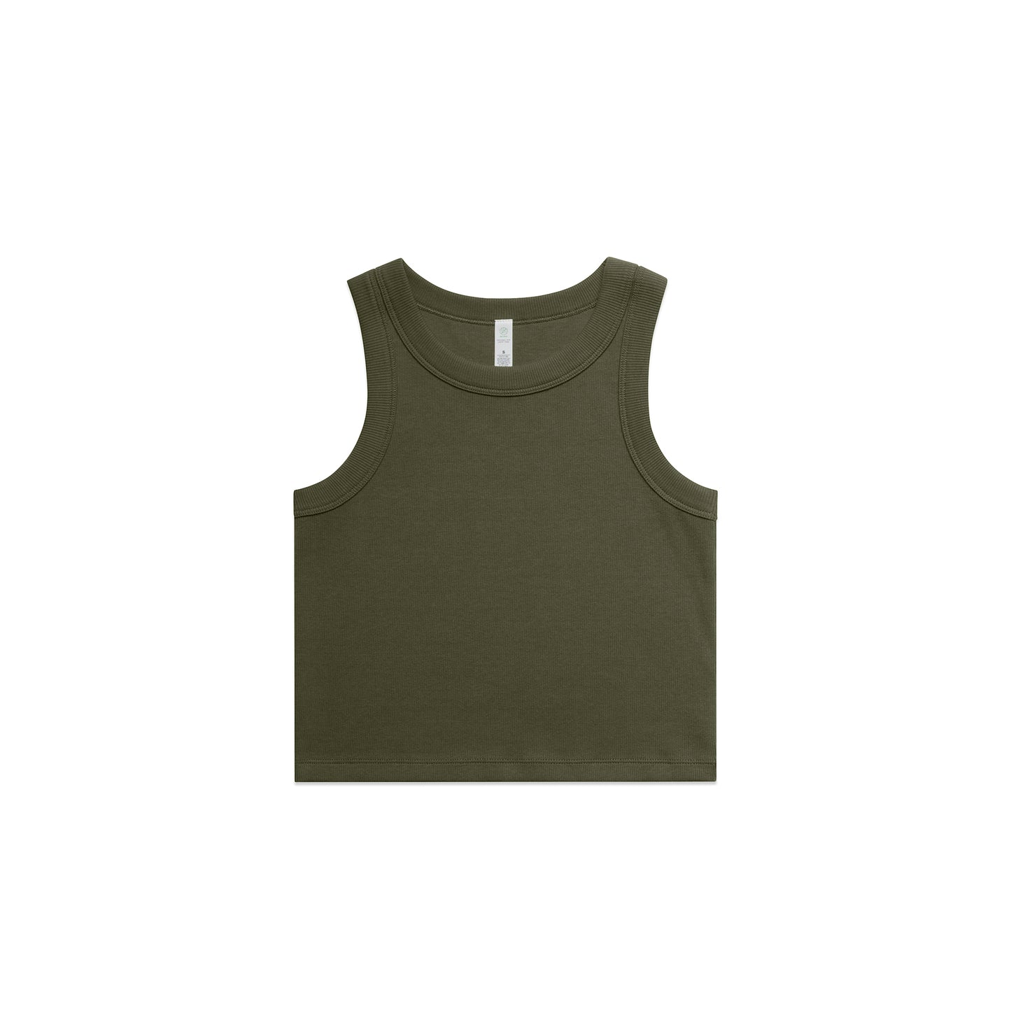 Lineart Ribbed Crop Tank - Womens