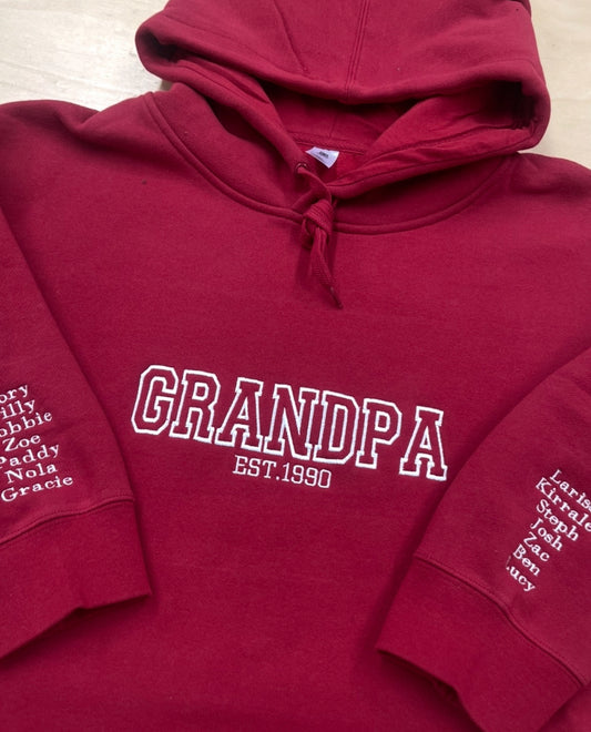 Family Titles Stencil Hood - Mens