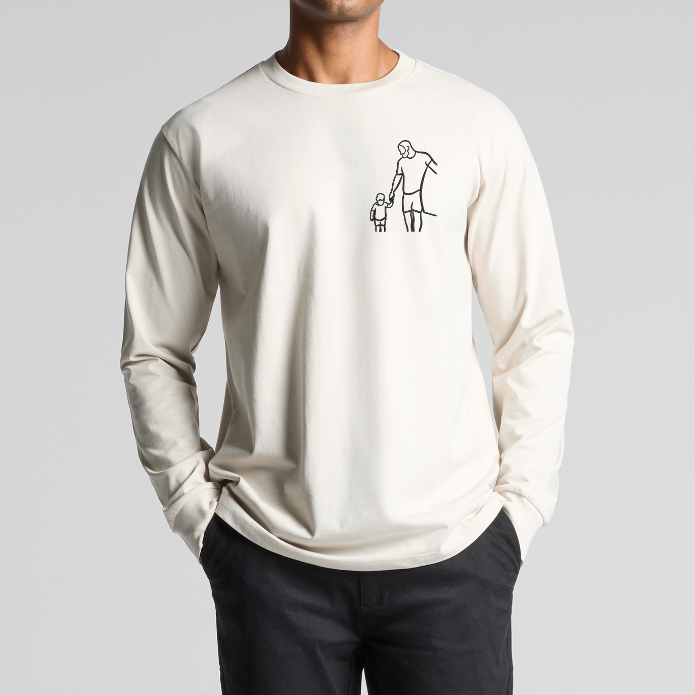 Lineart Longsleeve Tee - Mens