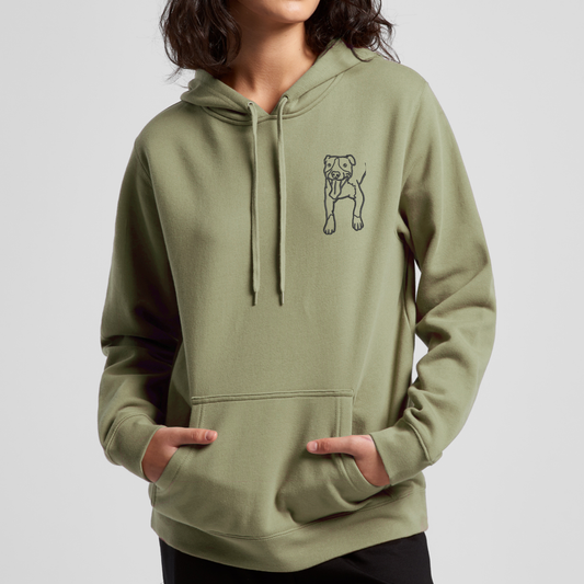 Lineart Stencil Hood - Womens